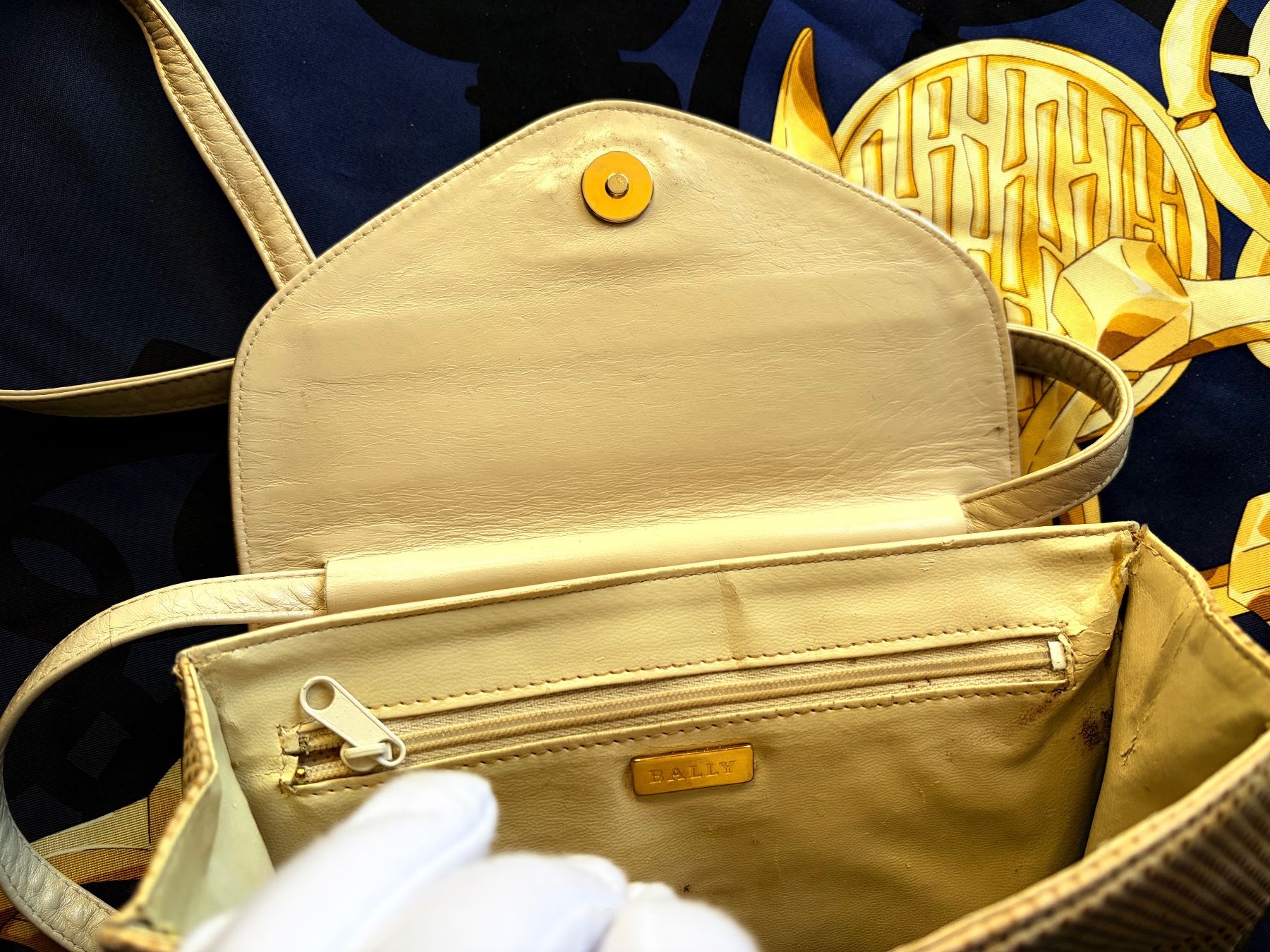Bally Borse: BALLY VINTAGE Handtasche / 3 Lederarten / – Usato da Interlaken venduto da Bona55 9