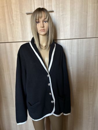 Cardigan Lauren Ralph Lauren schwarz weiss Grösse 3X