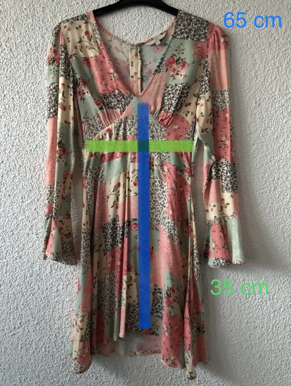 C&A Kleider: Kleid Patchwork Blumenmuster Langarm Grösse S neuwertig – Neu und originalverpackt aus Naefels von Lenanae 6