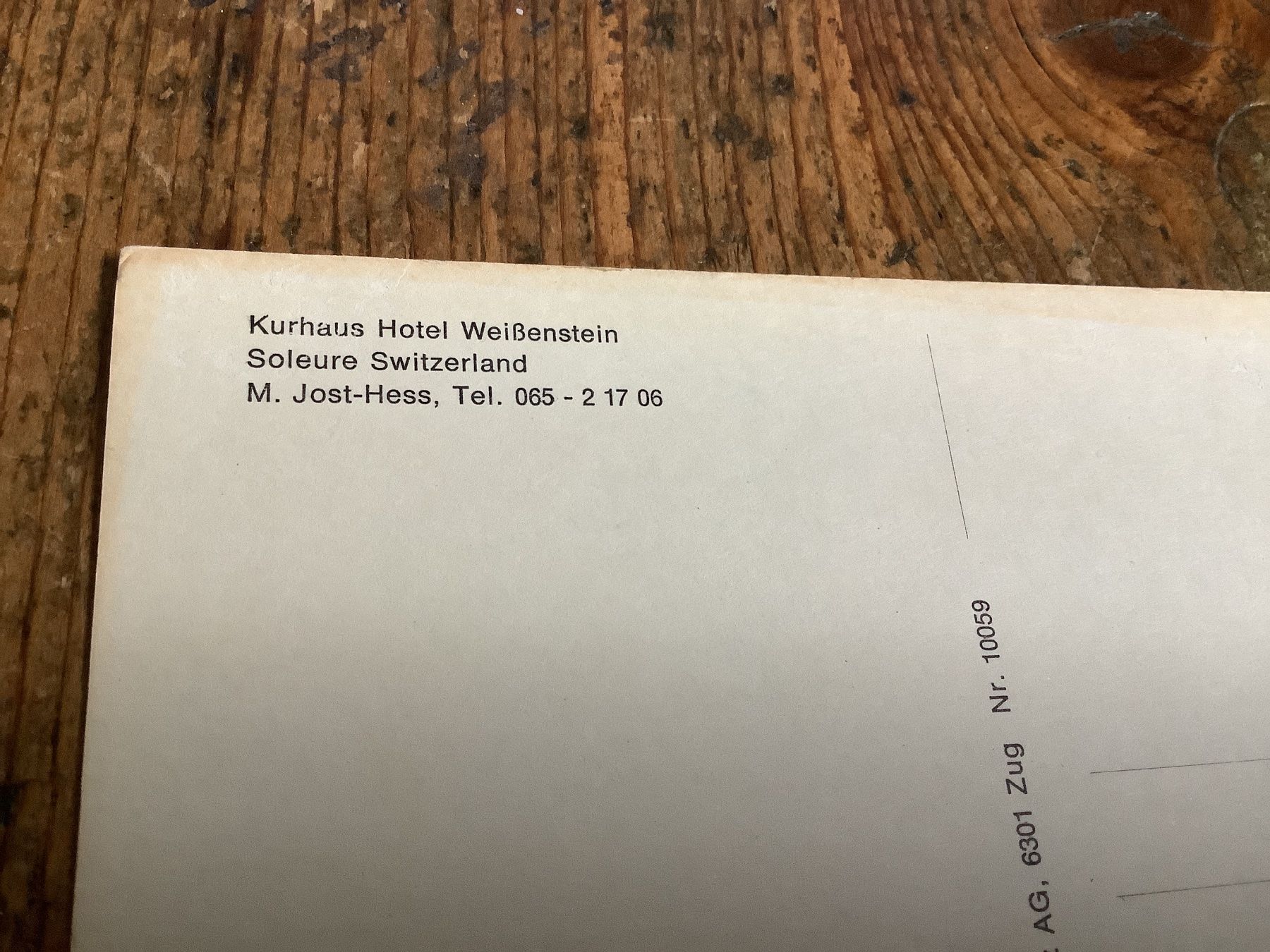 Ansichtskarten: Kurhaus Weissenstein, Solothurn - Seltene Ansichtskarte! – Gebraucht aus Flaach von Monisoldshop 1
