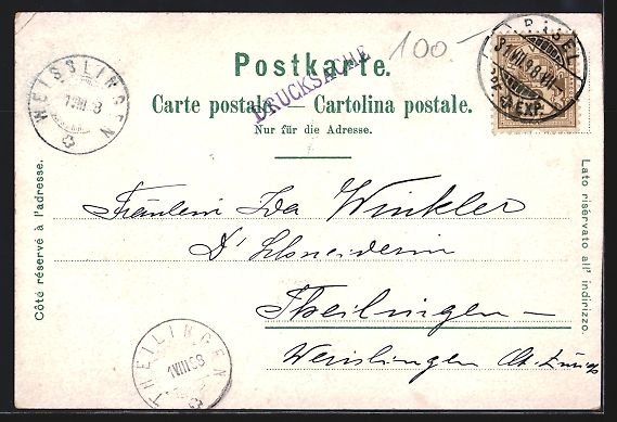 Cartes postales: Litho Basel, Rathaus, St. Jakobsdenkmal, – D'occasion à Berlin par bartko-reher 1