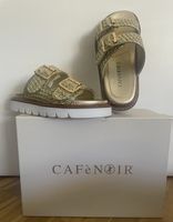 Cafènoir Sandalen gold geflochten Grösse 36 neuwertig