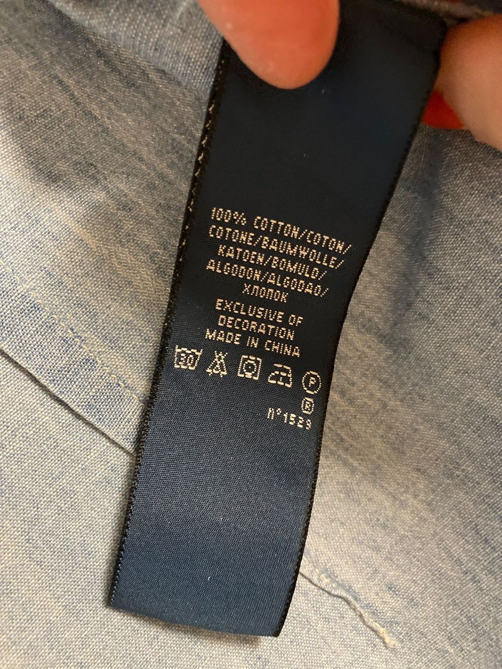 Ralph Lauren Camicette: Ralph Lauren Damen Jeansbluse hellblau Grösse 8 – Usato da rheineck venduto da norwegianwood52 6