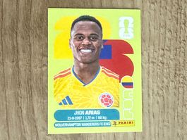 Panini FIFA WM 2026 Sticker Jhon Arias COL 17