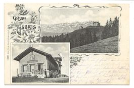 Gruss vom Gäbris (AR) ob Gais - Gasthaus - Alpstein - 1903