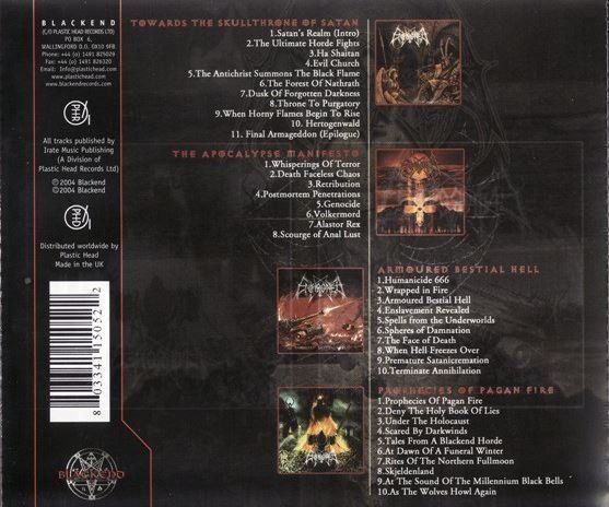 CDs: Enthroned - The blackend...(4 cd) – Gebraucht aus St-Cergue von VeganWarrior 1