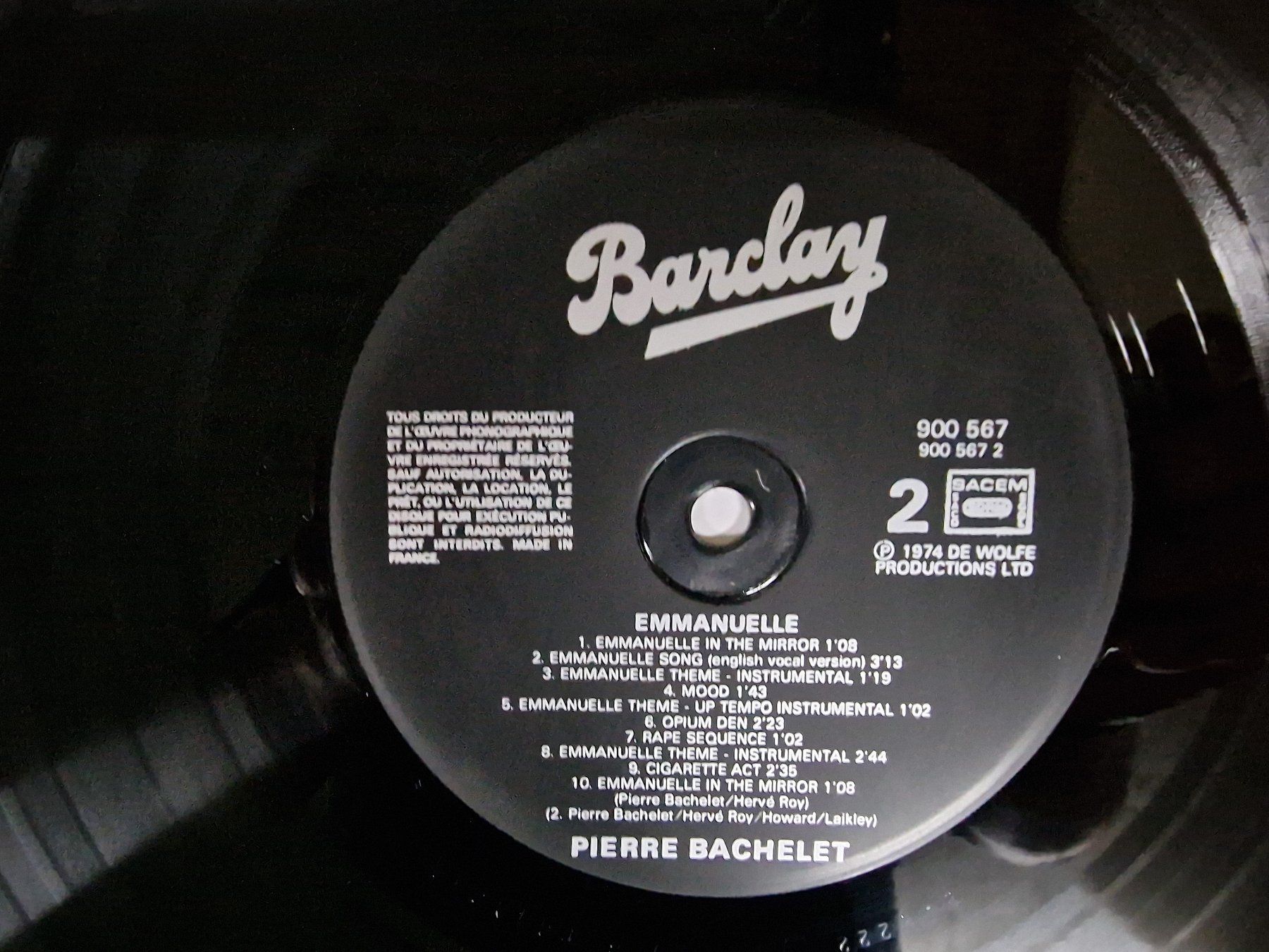 Dischi in vinile: Pierre Bachelet LP – Emmanuelle – Usato da Root venduto da atelier22 2