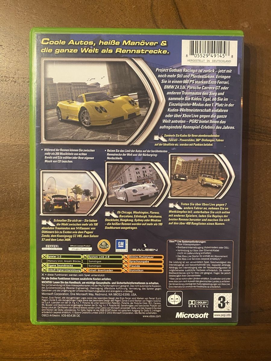Microsoft Giochi: Project Gotham Racing 2 (PGR 2) für Xbox – Usato da Thunstetten venduto da Virus_33 2