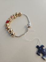 Armband Gold Optik mit vielen Emojis neuwertig