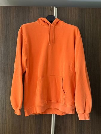 Felpa arancione con cappuccio, taglia M 