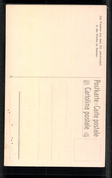 Cartoline postali: Saanen, Ortspartie mit Kirche – Usato da Berlin venduto da bartko-reher 1