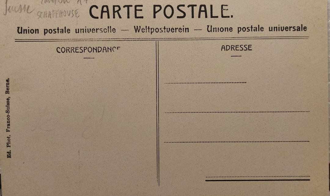 Cartoline postali: SCHAFFHAUSEN - Schwabentor – Usato da Delémont venduto da Domdom1 1