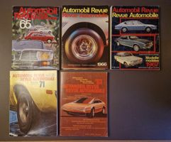 Automobil Revue – 5 Katalogausgaben 1965, 1966, 1967, 1971 &