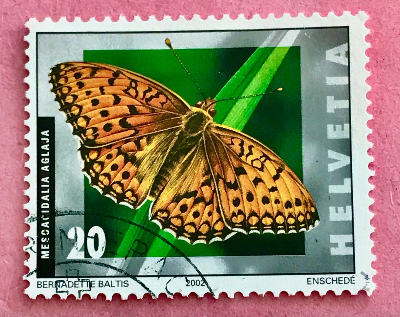 Alle Briefmarken: Nr.1062 Grosser Permutterfalter Schmetterlinge GESTEMPELT  – Gebraucht aus Aarau von Billa007