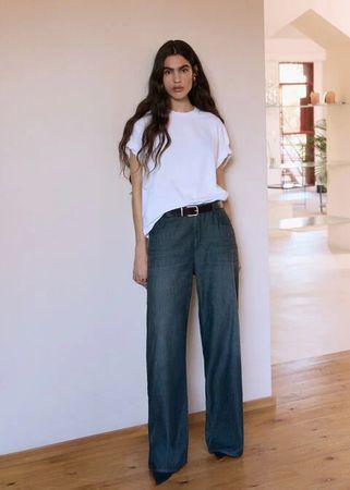 Calzedonia Palazzo Jeans dark blue size M new