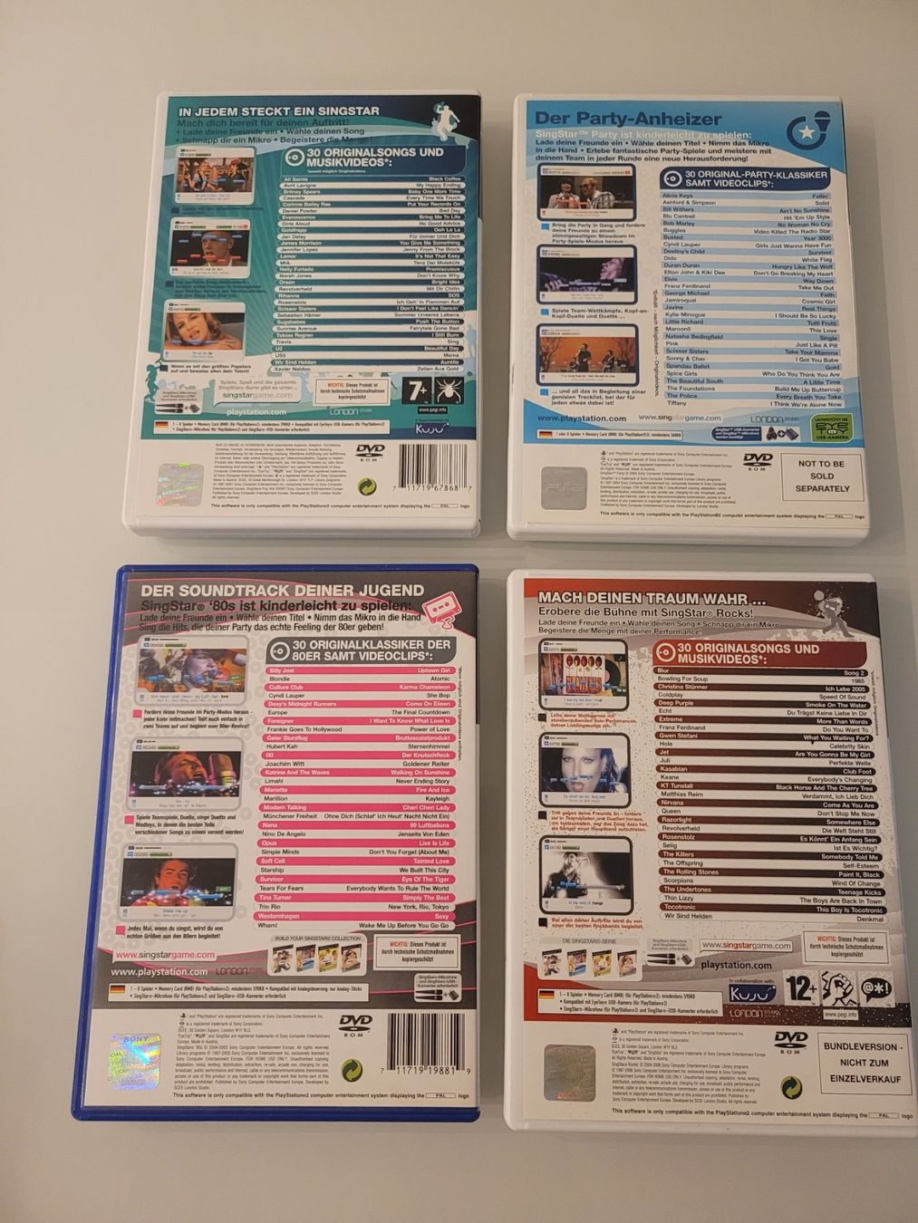 Giochi: 4x SingStar / Playstation 2 (PAL) – Usato da Uezwil venduto da -Retrogames- 1