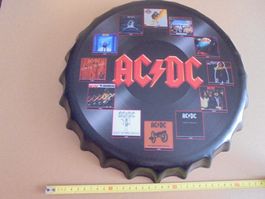AC DC , capsule de métal 34 cm/ Metallkapsel (Blechschild )