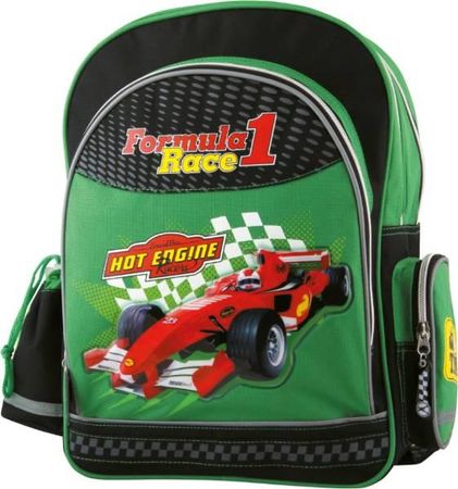 Ergonomr Schulrucksack -FORMULA 1 - GRÜN
