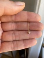 Halskette mit natürlichem Diamant (0.1ct/14kt)