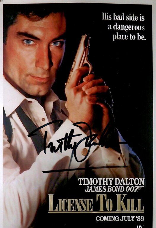 Autografi: Timothy DALTON JAMES Bond 007 / TOP AUTOGRAMM – Usato da Egg b. Zürich venduto da Dbunny