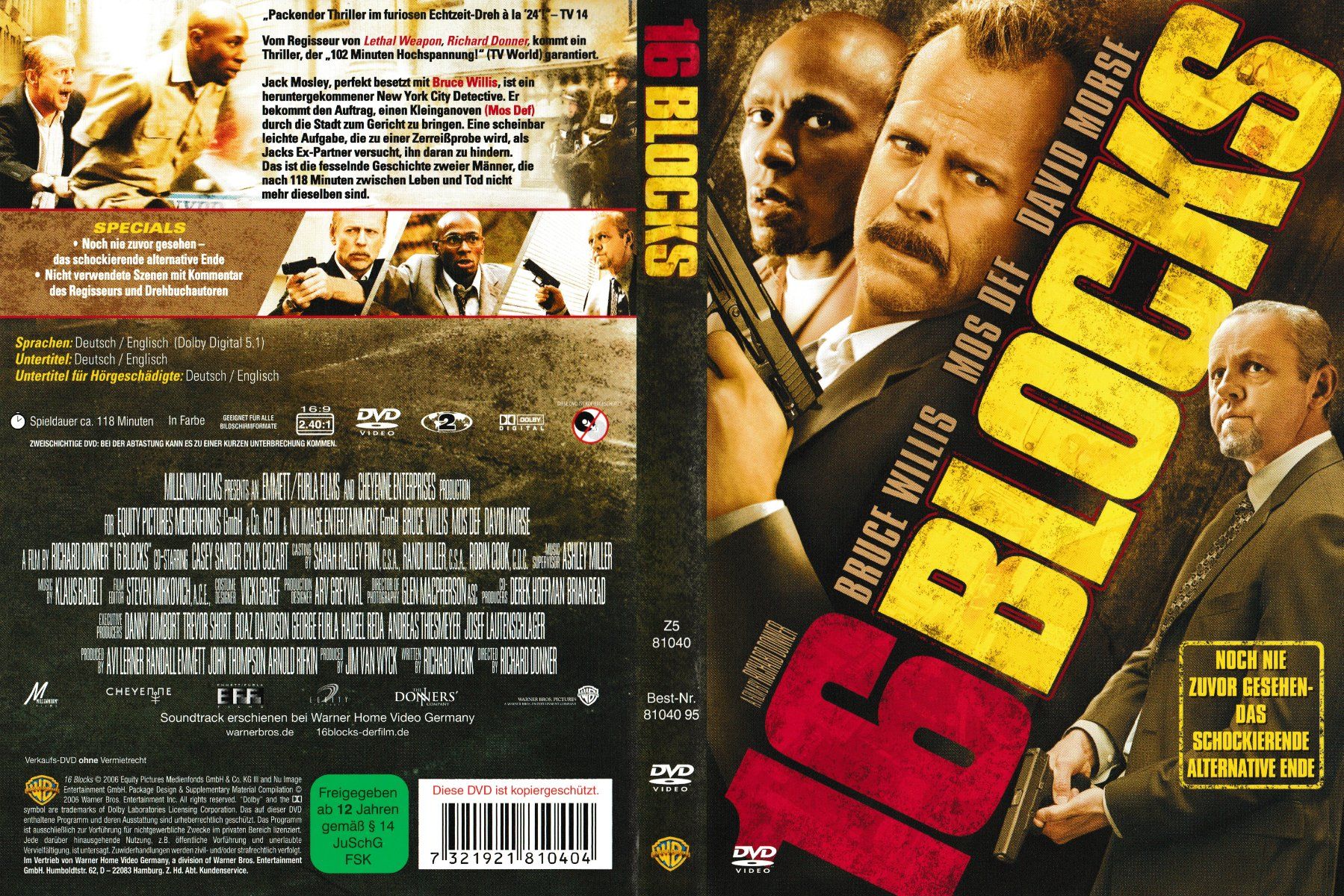 Tutti i DVDs: DVD - 16 Blocks – Usato da Langnau am Albis venduto da MediaRescuerKeLoX