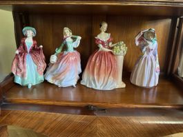 Royal Doulton Porcelain Figurine Collection of 4 Ladies