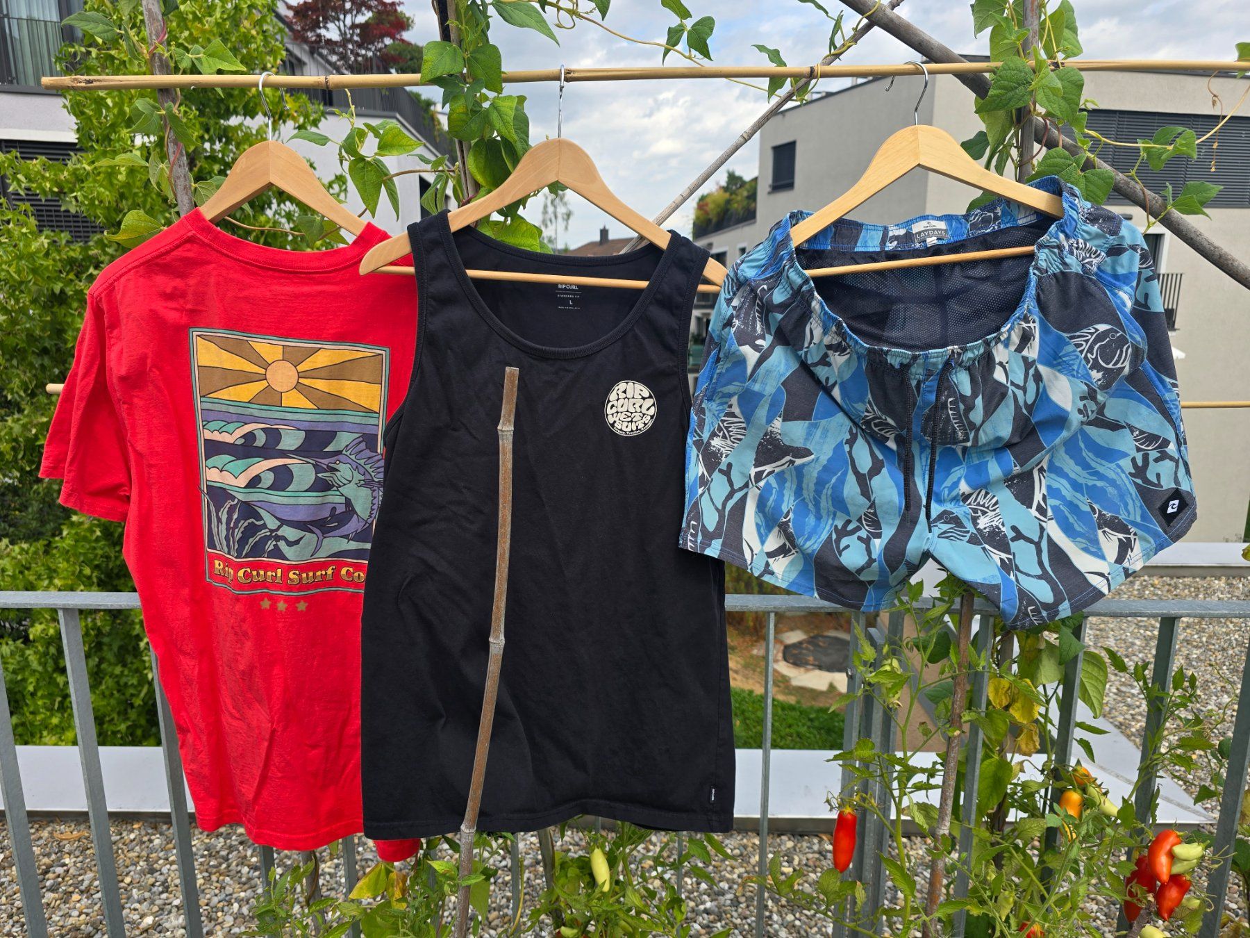 Rip Curl Kleiderpakete: Set von Ripcurl, 2 shirts und eine shorts – Gebraucht aus Zürich von Tcrush