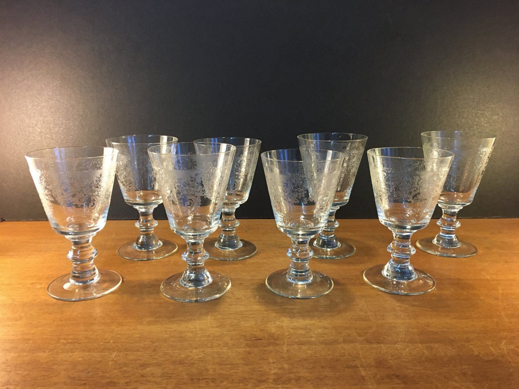Bicchieri: Vintage Wunderschöne 8 Kristallgläser – Usato da Schaffhausen venduto da vintageville 1