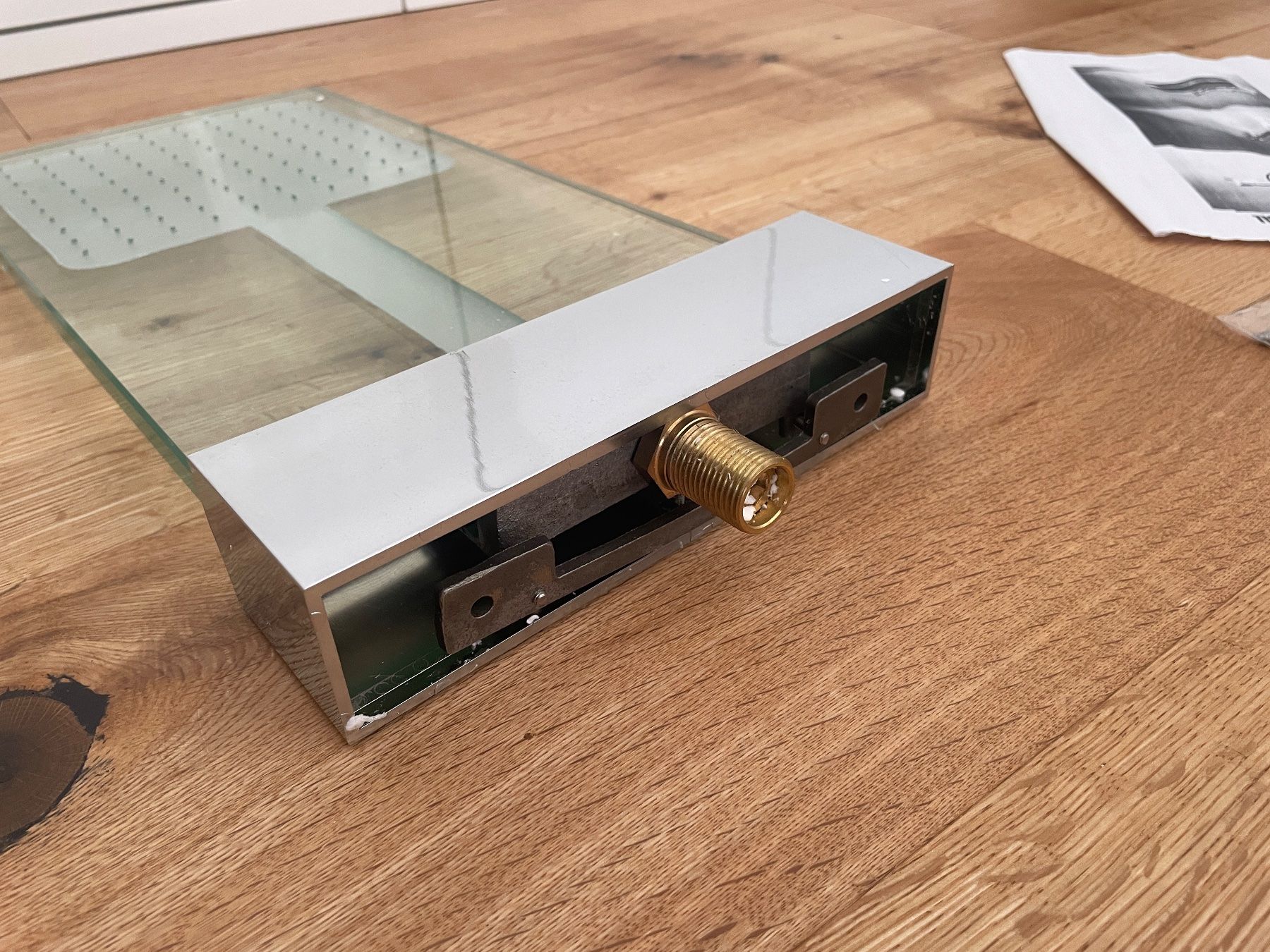 Soffioni doccia: Duschkopf Glas Chrom rechteckig neu – Nuovo e nell'imballaggio originale da Schenkon venduto da Star5 3