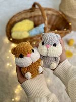 Gehäkelter Grau Hamster handgemacht (Amigurumi)