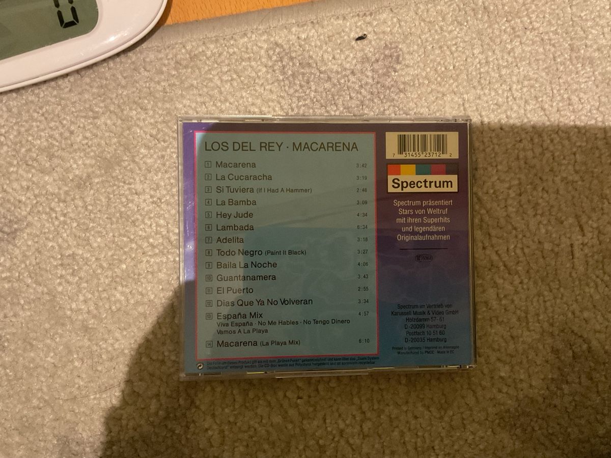 CDs: Los Del Rio - Macarena CD - Dance Mix – Gebraucht aus Grub SG von Vinciguerra 1