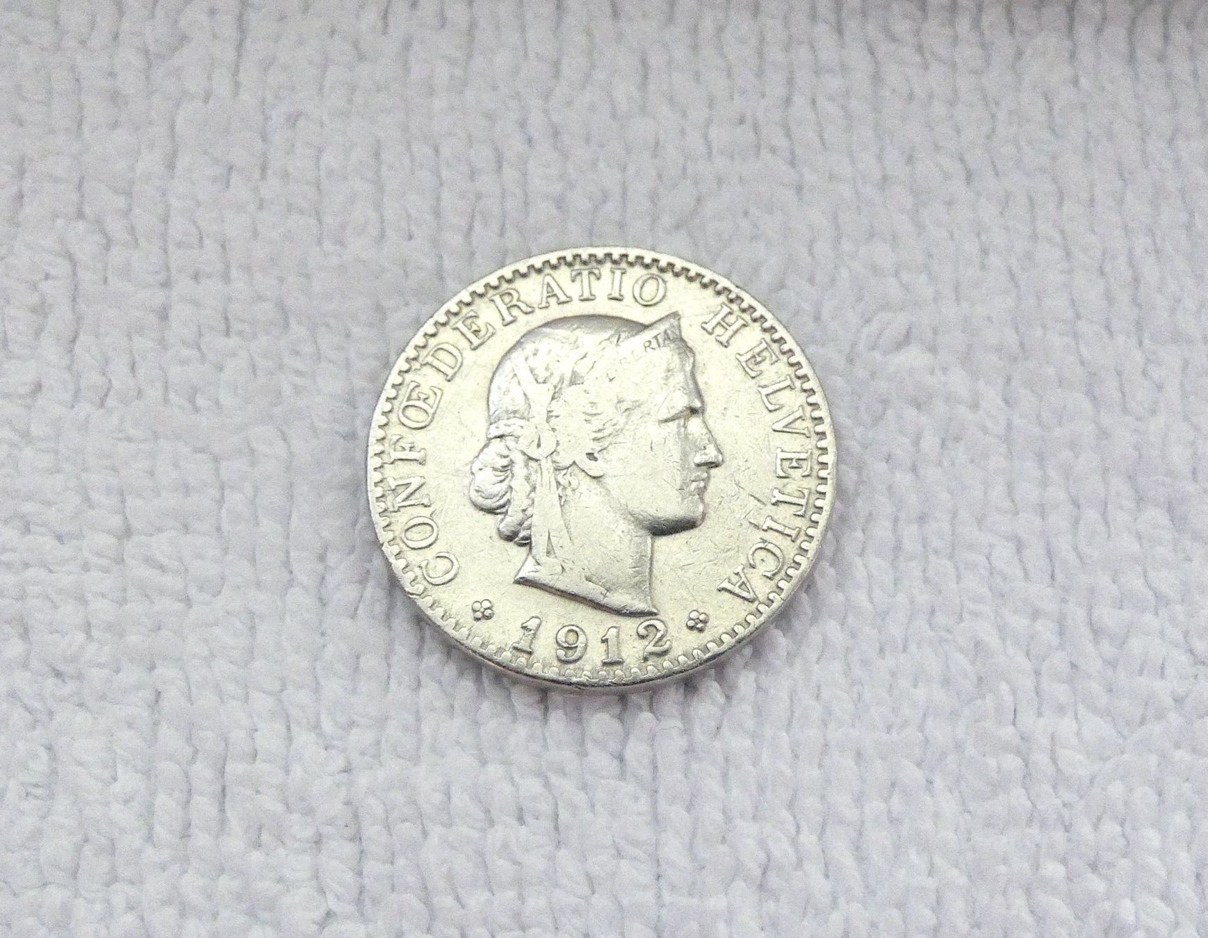 Tutti le monete: 20 centimes/rappen 1912 – Usato da Nyon venduto da Ilmi09