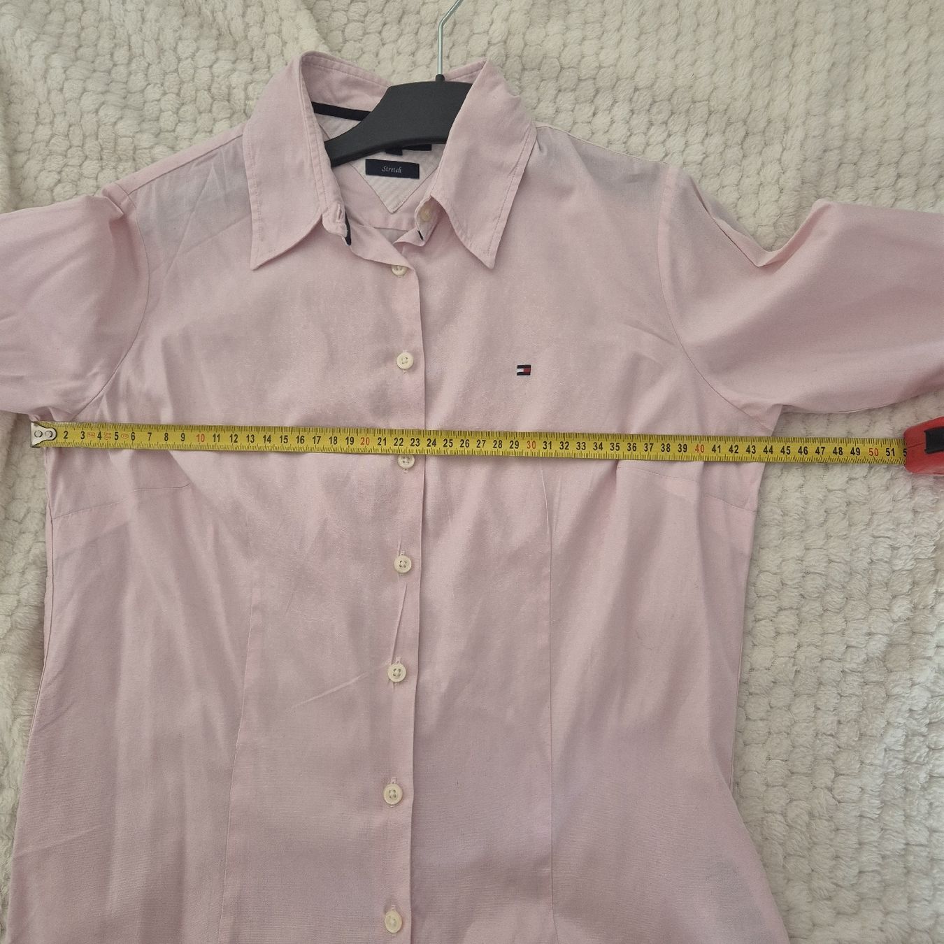 Tommy Hilfiger Camicette: Bluse Tommy Hilfiger Grösse 4 rosa Stretch langarm  – Usato da Münchenstein venduto da yes_l59n 1