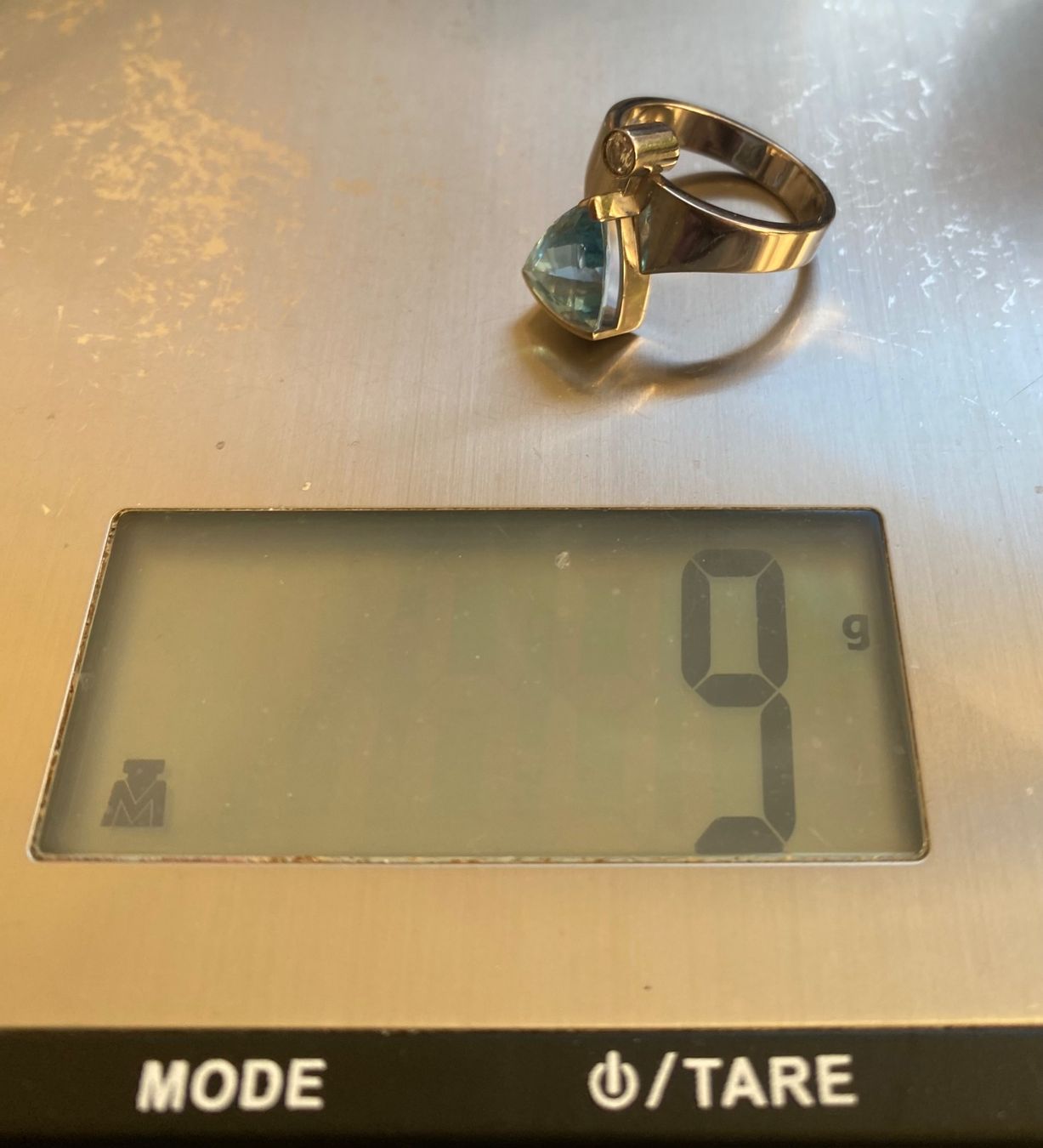 Ringe: Aquamarin Brillant Ring 18K Weissgold – Gebraucht aus Oftringen von Wiggiwave 7