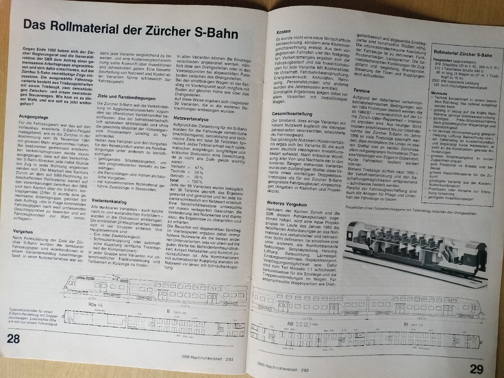 Riviste & Magazine: SBB CFF FFS Nachrichtenblatt von 1983 – Usato da Schwanden Sigrisw venduto da pho_2mc9 9