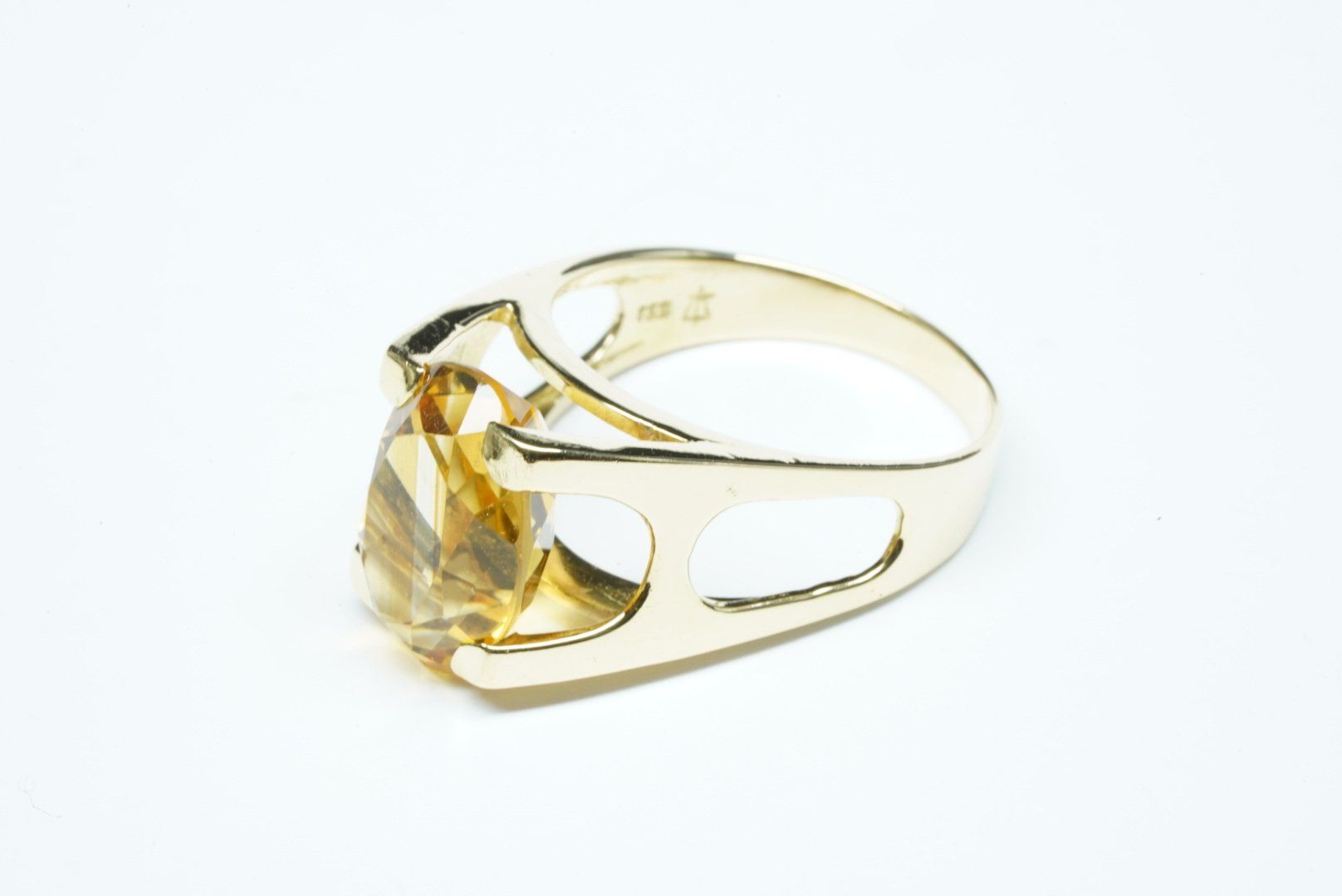 Anelli: Fingerring 18k Gelbgold mit Citrin – Usato da Bülach venduto da Re-Jewelled 2