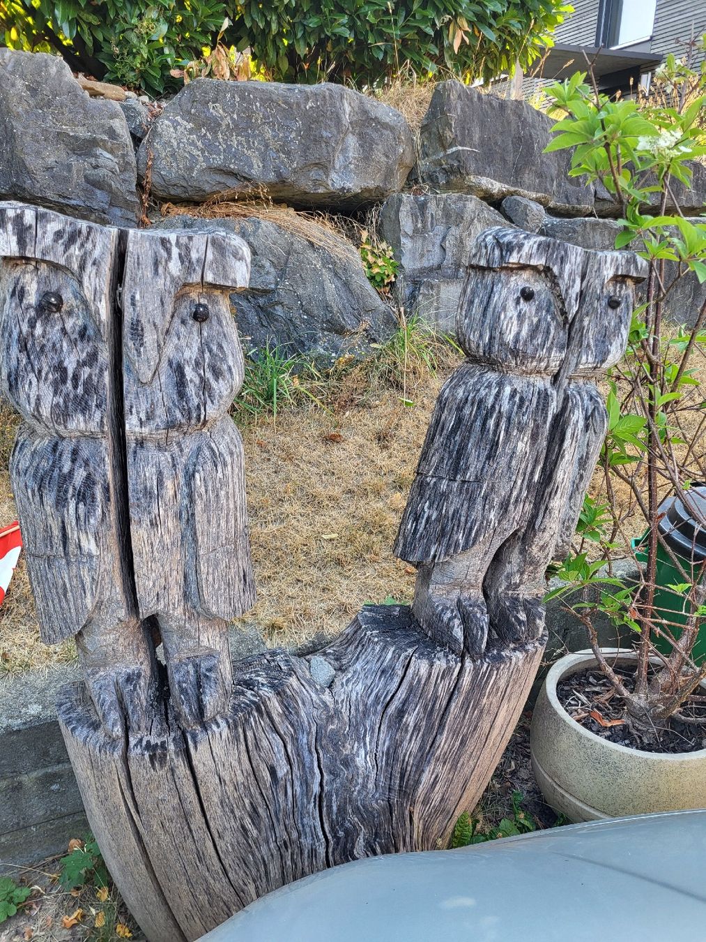 Skulpturen & Statuen: Riesige Holzeulen Eule Holzdeko  – Gebraucht aus Detligen von sonne078 3