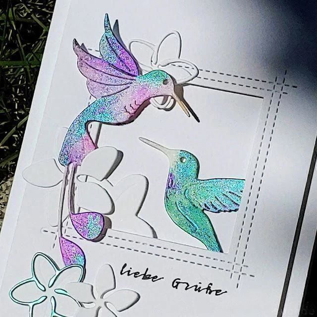 Sciablone: KOLIBRI VOGEL STANZSCHABLONE – Nuovo e nell'imballaggio originale da Affoltern am Albis venduto da scrapbooking 1