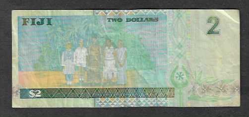 Banknoten: Fiji  2  Dollars  Gebraucht – Gebraucht aus Gordola von coinsandnotes 1