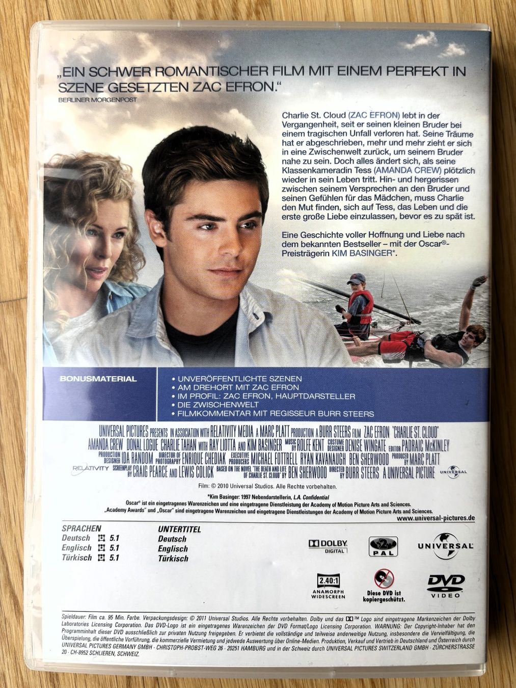 Tutti i DVDs: DVD: Wie durch ein Wunder, mit Zac Efron – Usato da Riehen venduto da martinaaebersold 1