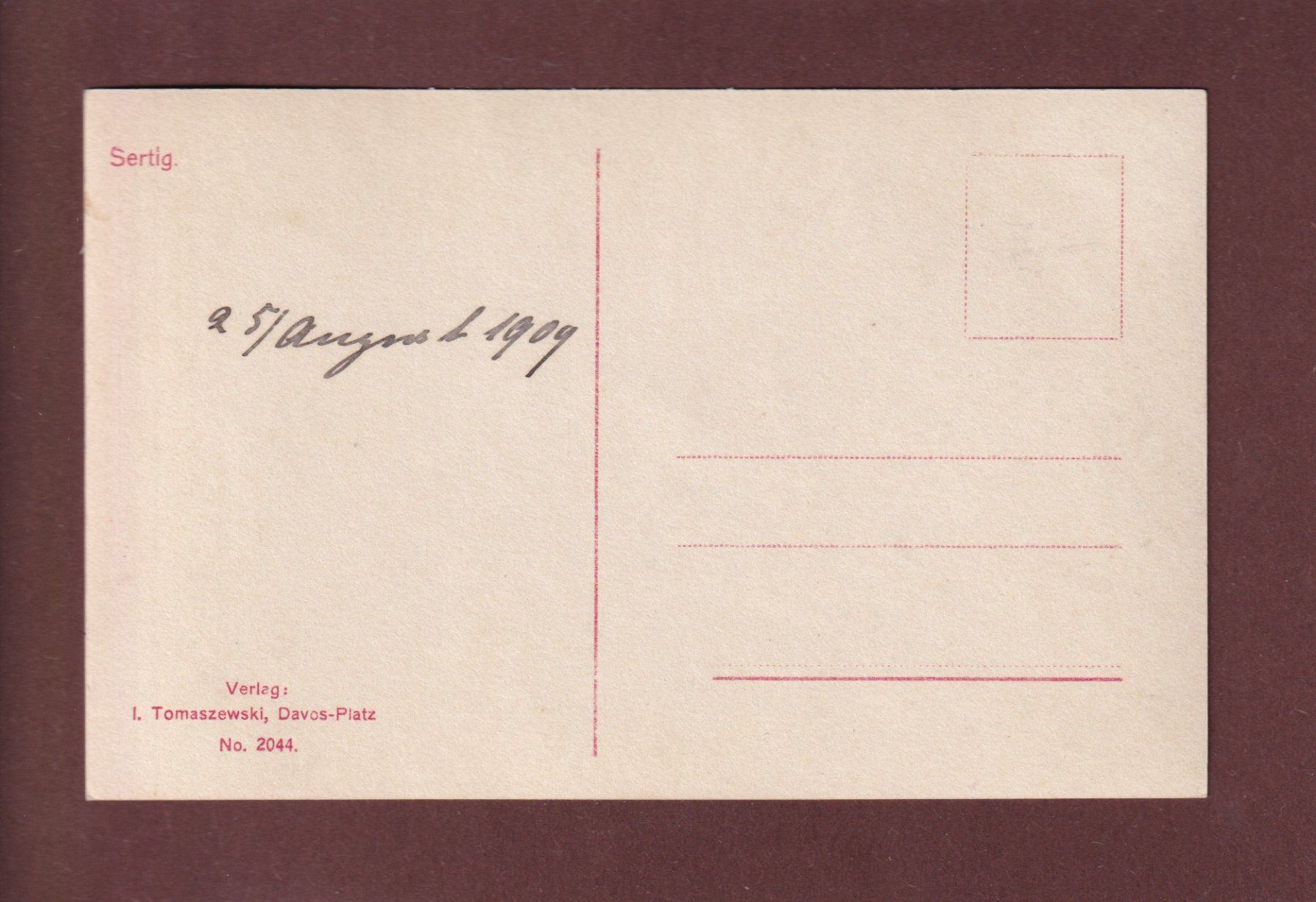 Cartoline postali: DAVOS - Sertig – Usato da Pully venduto da nicecards 1