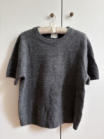 Grauer Kurzärmel Pullover, Grösse M, H&M