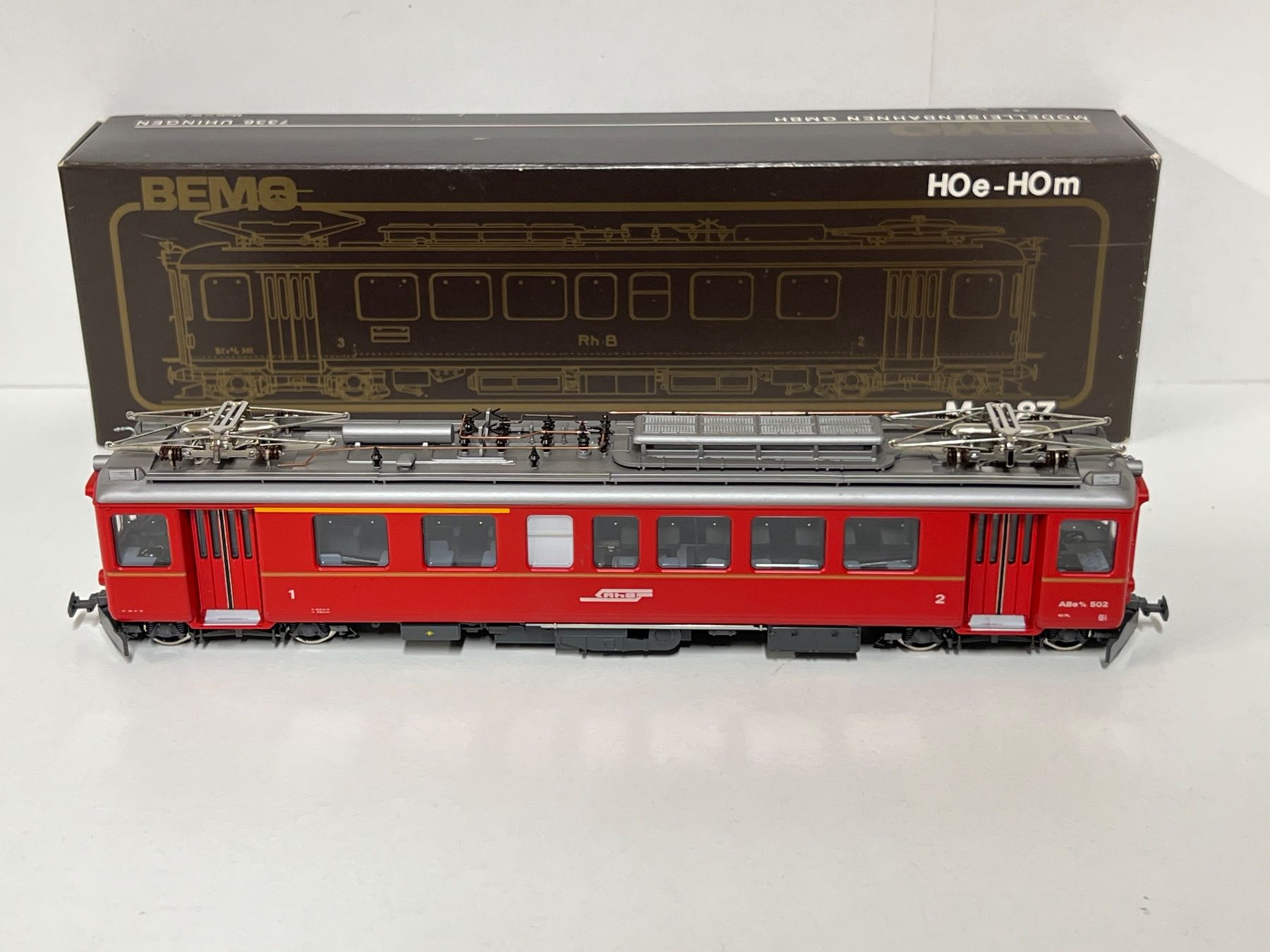 Bemo Modellini di ferrovie: Bemo H0m 1265/2 - RhB ABe 4/4 Nr.502 – Nuovo (secondo la descrizione) da Neuenhof venduto da ludovicco
