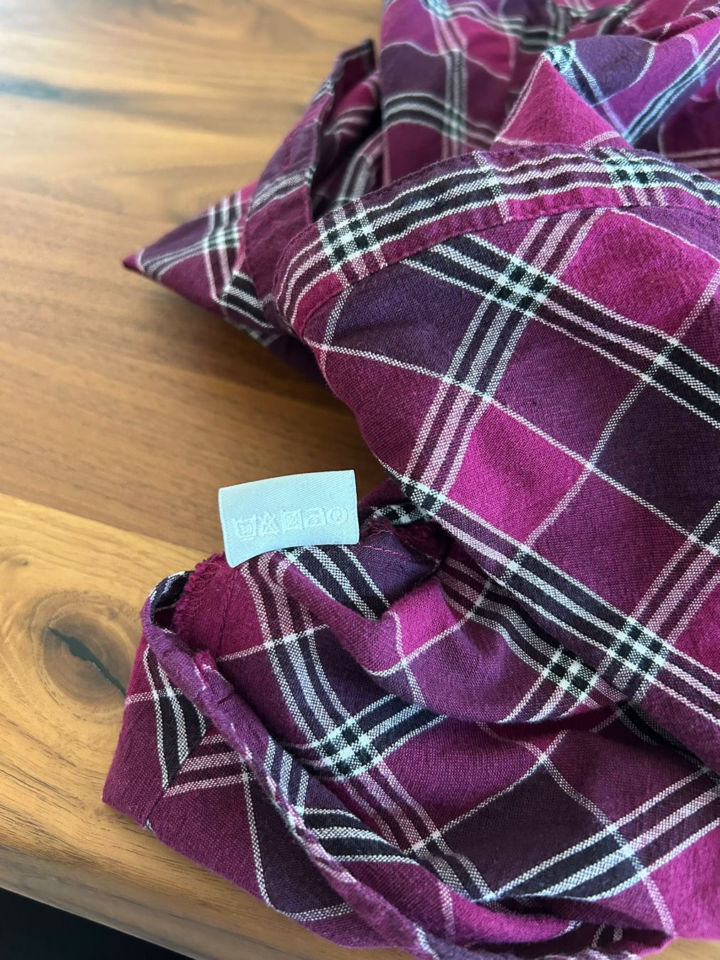 Camicette: Karierte Bluse Gr. 44 in Violett / Beere – Usato da Dietikon venduto da iksan 4