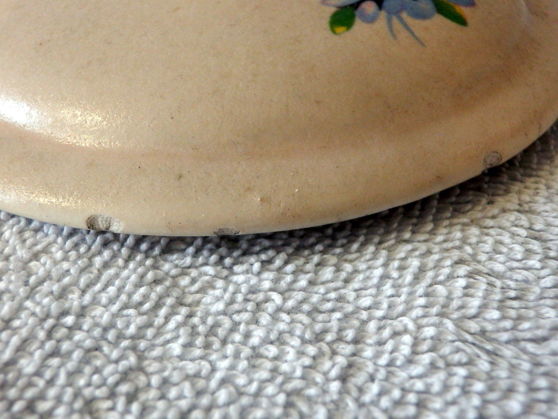 Zuccheriere: Dose mit Deckel, Blumenmotiv handbemalt – Usato da Ueberstorf venduto da dinbau 2
