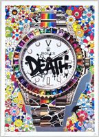 Death NYC Ltd Ed Pop Art Druck " Murakami Diamond Rolex