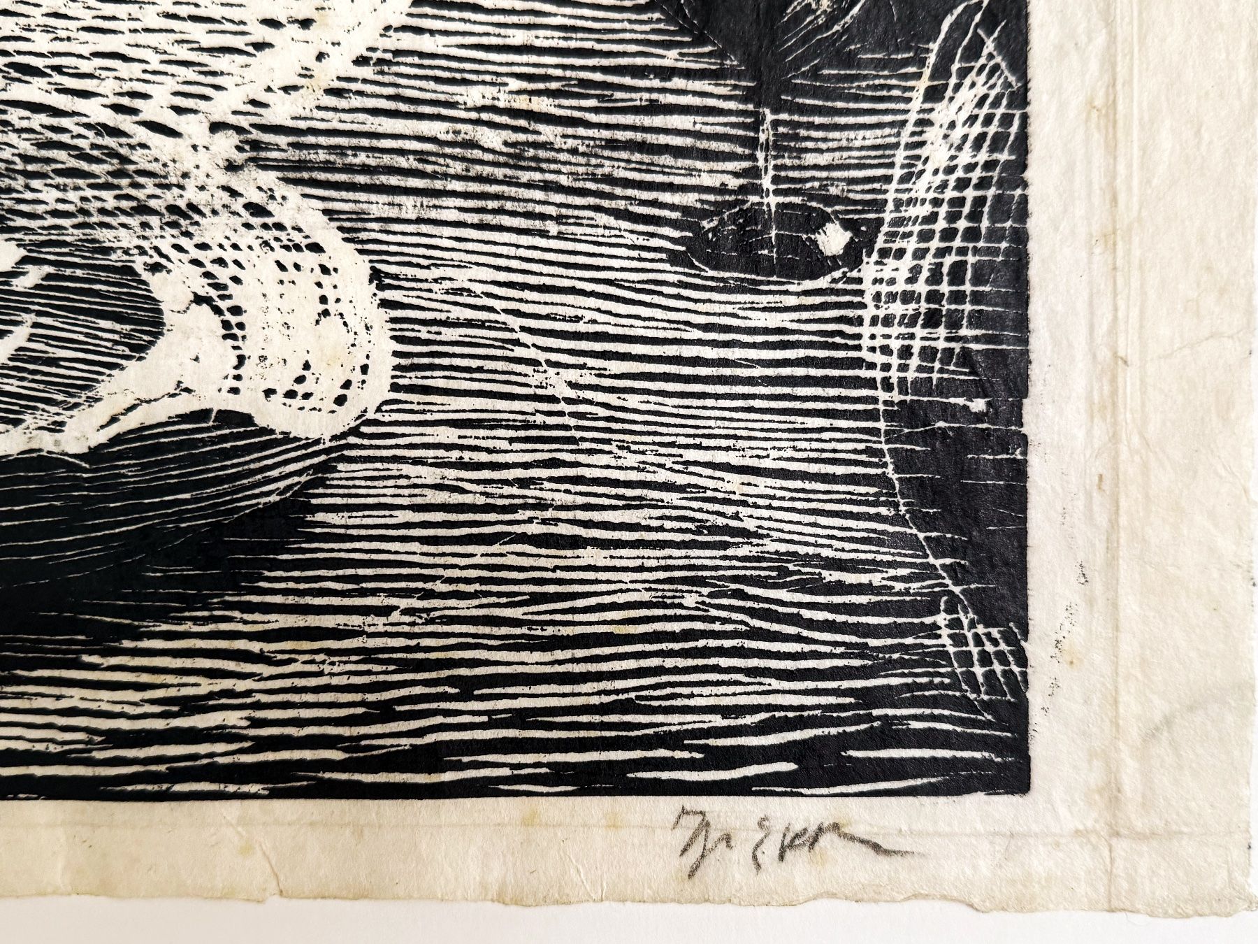 Xilografie: Ignaz Epper, grosser Holzschnitt im Rahmen – Usato da Solothurn venduto da Spektrum007 3