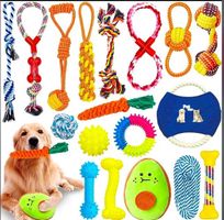 18‑teiliges Hundespielzeug‑Set — Seil & Kauspielzeug
