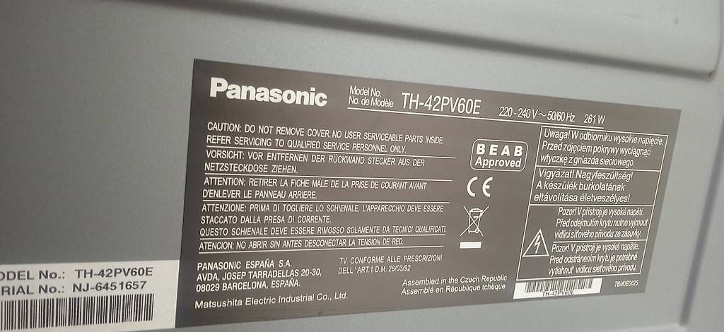 Appareils TV: Fernseh Pansonic – D'occasion à niederuzwil par Quarzsand 1
