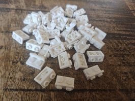 lego 99780 lot de 40 pièces White Bracket 1 x 2 - 1 x 2